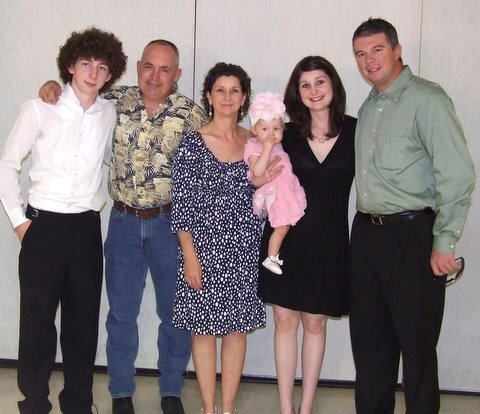 family picture from kory's senior recital